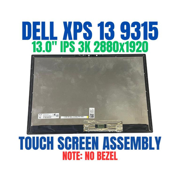 1 of 10-image forDell MNH5H CMXFW XPS 13 9315 2-in-1 Touch Screen Digitizer WQHD+ 3K 2880x1920