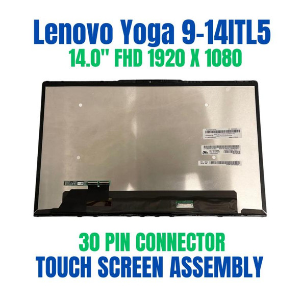 1 of 7-image for82BG005SAU Yoga 9 14ITL5 14" FHD 1920x1080 IPS Lenovo 14.0" 30 Pin Touch Screen Assembly