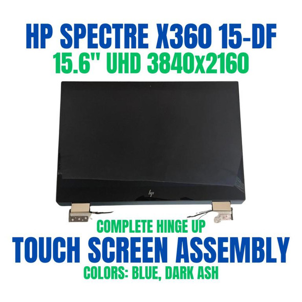 1 of 9-image forHP Spectre X360 15T-DF000 Touch 4CJ39AAR 15.6" 3840x2160 Complete Hinge Up Screen Assembly OLED