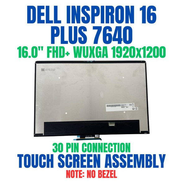 1 of 12-image forDell Inspiron 16 Plus 7640 16" FHD+ WUXGA Touch 2-in-1 Screen Assembly No Bezel