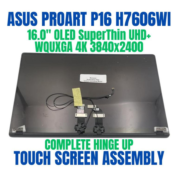 1 of 7-image forAsus Proart P16 H7606wi-pb99t 16" Screen 3840X2400 Screen OLED Touch Screen Assembly Complete Hinge UP