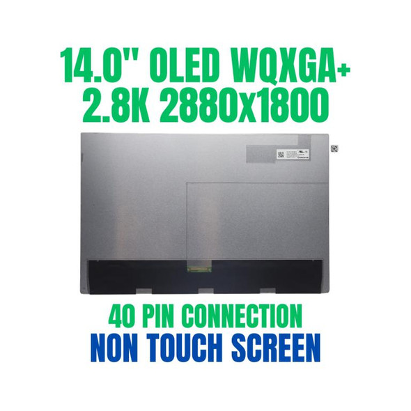 1 of 6-image for14" WQXGA+ OLED LCD Screen Display Panel ATNA40YK20 5D10V82485 2880x1800 40 Pin