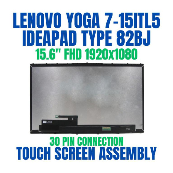 1 of 9-image forLenovo Yoga 7 15ITL5 82BJ009QMJ 15.6" Full HD 1920x1080 30 Pin Touch Screen Assembly