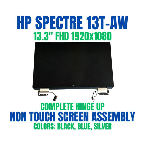1 of 7-image forHP Spectre x360 13-aw0xxx 1A641UWR 13.3" Full HD 1920x1080 30 Pin Complete Hinge Up Touch Screen Assembly