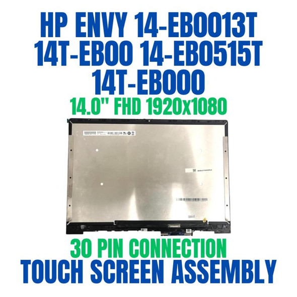 1 of 6-image forHP Envy 14-eb0007TX 30J70PAR 14.0" Full HD 1920x1080 30 Pin Touch Screen Assembly