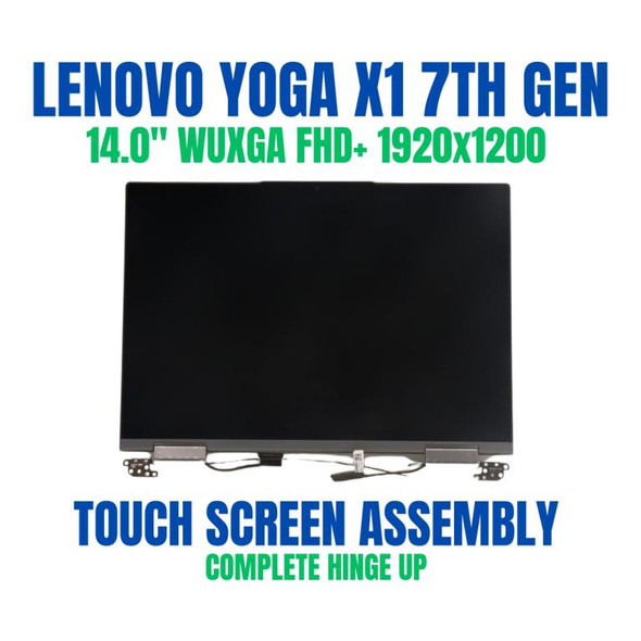 1 of 10-image forLenovo ThinkPad X1 Yoga Gen 7 21CD0054PG 14.0" FHD+ WUXGA 1920x1200 30 Pin Complete Hinge Up Touch Screen Assembly