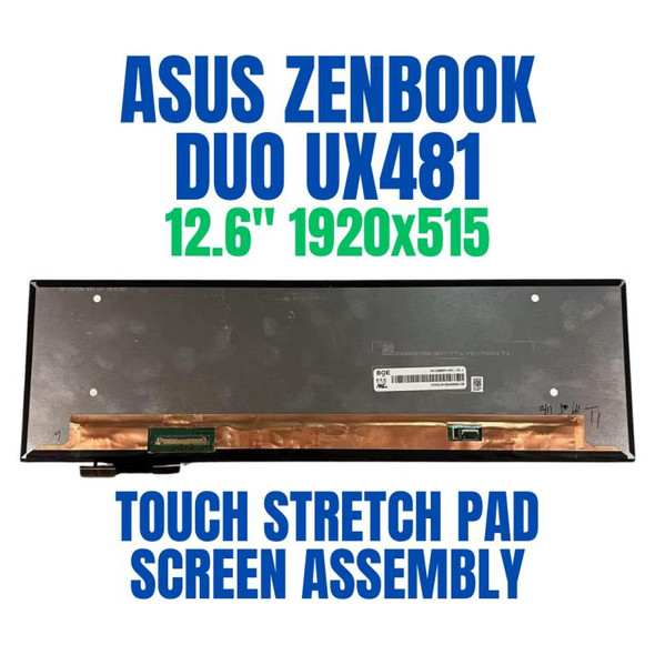 1 of 11-image forASUS ZENBOOK DUO UX481 SERIES 12.6" 1920x515 Touch Stretch Pad Screen Assembly