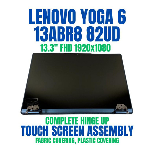 1 of 7-image forLenovo Yoga 6 13ALC7 82UD004BTA 13.3" Full HD 1920x1080 30 Pin Complete Hinge Up Touch Screen Assembly