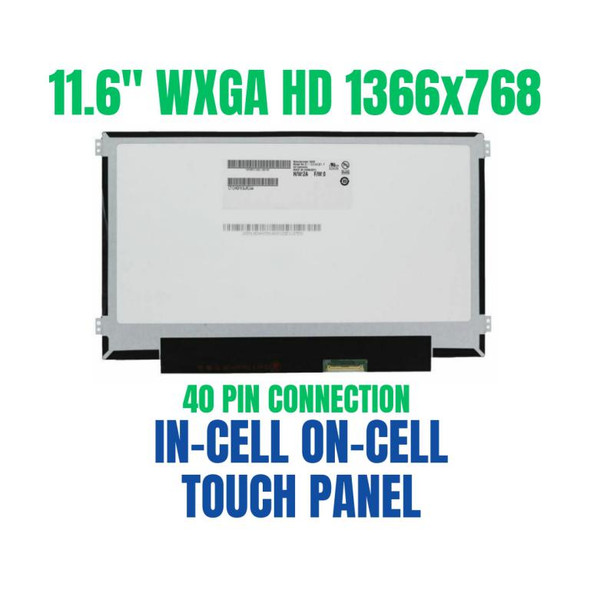 1 of 5-image forASUS CHROMEBOOK CZ1104CM2A-YZ84T 11.6" 1366x768 40 Pin Touch Panel In-Cell On-Cell Screen