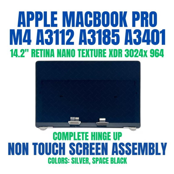 1 of 11-image for14.2" MacBook Pro A3401 M4 EMC 8894 MXE63LL/A MX2E3LL/A LCD Screen Assembly