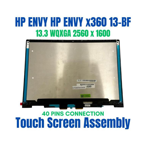 1 of 10-image forHP Envy 13-bf0500na 6M1P9EA 13.3" WQXGA QHD+ 2560x1600 40 Pin Touch Screen Assembly