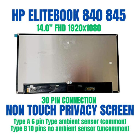 1 of 6-image for14" X140NVFC R0 HP 840 G8 FHD IPS Screen L92716-ND1 LED LCD Display 30 pin