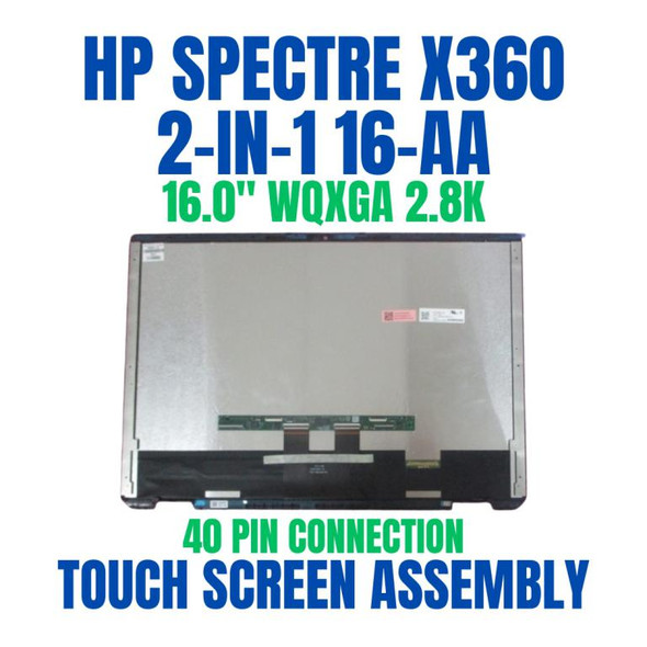 1 of 4-image forHP Spectre 16-aa0008nf B1XF2EA 16" 2-in-1 Touch Screen Assembly