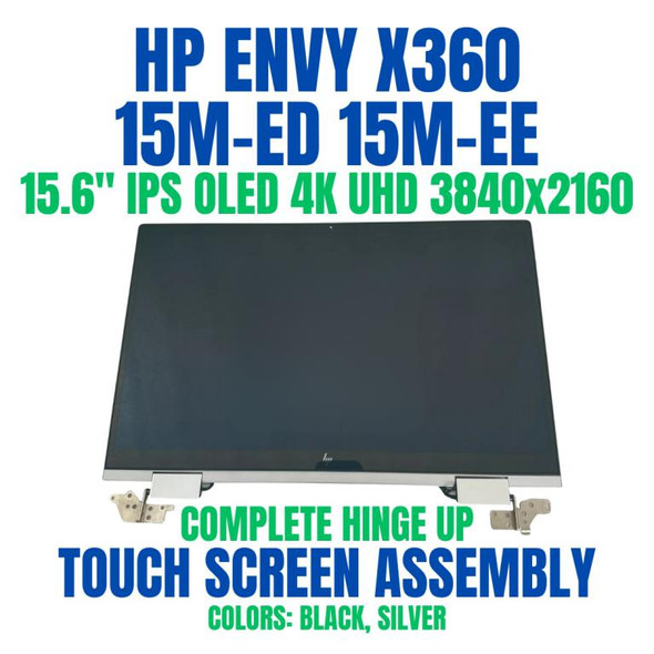 1 of 7-image for56W30U8R HP Envy X360 15T-ED000 15.6" 3840x2160 IPS 4K Touch OLED Complete Hinge Up Screen Assembly
