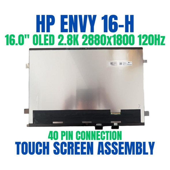 1 of 5-image forHP Envy 16-h1004nb 827Z2EA 16" 2880x1800 40 Pin OLED 2.8K 120Hz Touch Screen Assembly