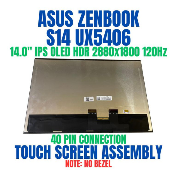 1 of 7-image forASUS Zenbook S 14 UX5406SA SDC419D 2.8K OLED 14.0" LCD Screen Assembly 120Hz