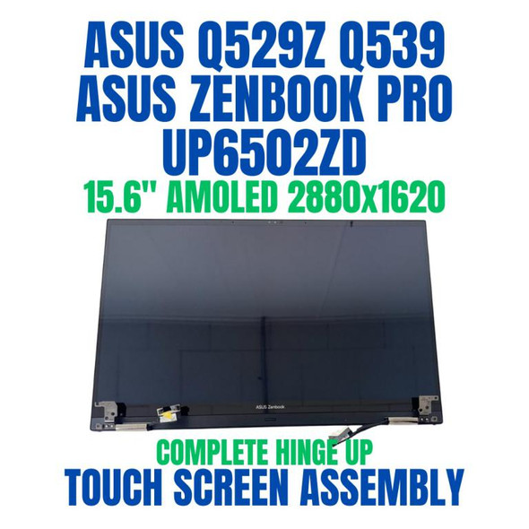1 of 8-image forASUS ZENBOOK PRO FLIP UP6502ZA-M SERIES 15.6" 2880x1620 40 Pin Complete Hinge Up Touch Screen Assembly