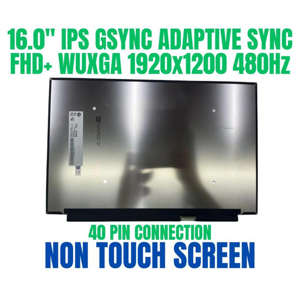 1 of 5-image for16.0" LCD Screen AUO B160UAN01.R Dell DPN:0G12G9 40 Pin Non Touch