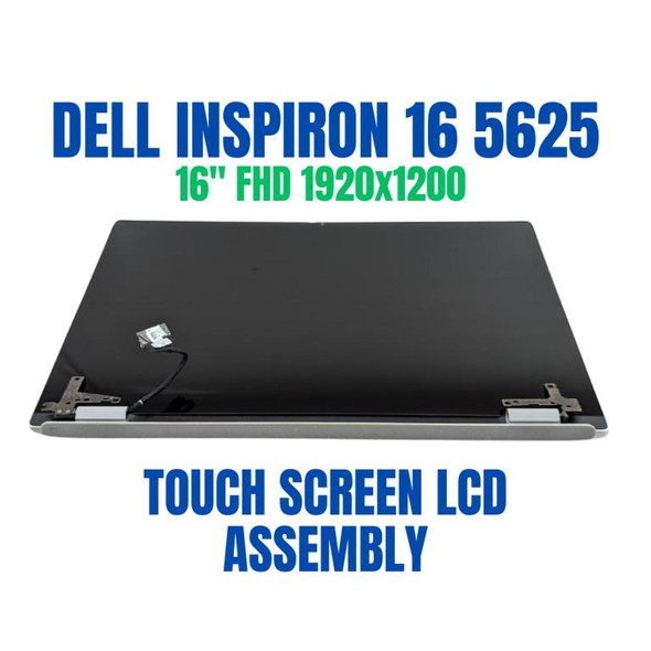 1 of 5-image forLCD Screen Dell DJW9P 16" Non Touch FHD-Plus LCD Screen Assembly