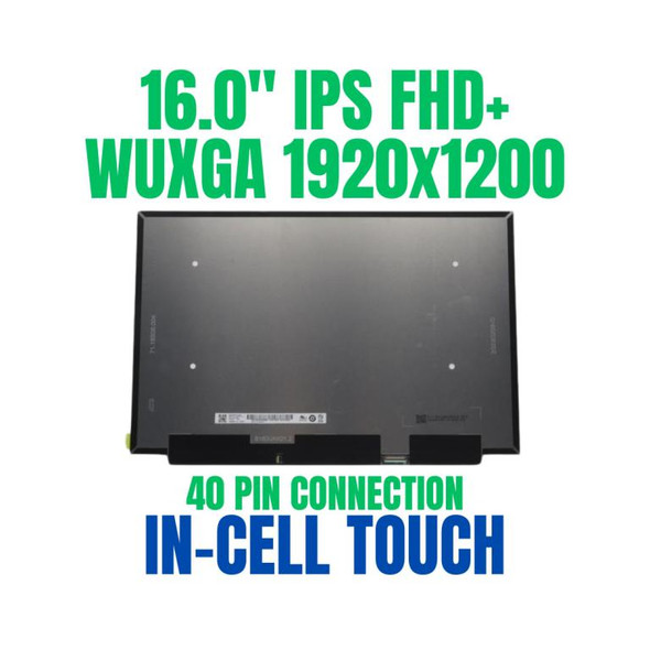 1 of 5-image forLenovo ThinkBook 16 G8 IRL 21SH004KTP 16" FHD+ WUXGA 1920x1200 40 Pin IPS In-Cell On-Cell Touch Panel