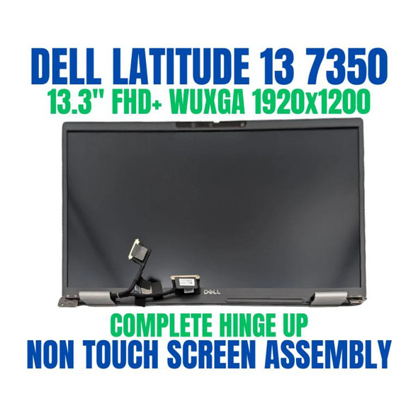 1 of 8-image forDell J6TJ3 13.3" Complete Non Touch Screen Assembly Hinge Up