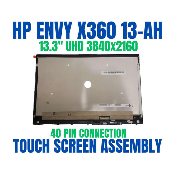1 of 4-image forHP Envy 13-ah1xxx 8LZ13U8R 13.3" UHD 3840x2160 40 Pin Touch Screen Assembly