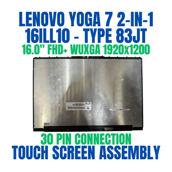 1 of 4-image forLenovo Yoga 7 2-in-1 16ILL10 83JT 16" FHD+ WUXGA Touch Screen Assembly