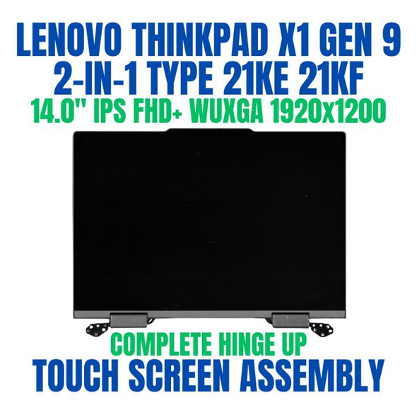 1 of 8-image forLenovo ThinkPad X1 2-in-1 Gen 9 21KE0058AD 14.0" FHD+ WUXGA 1920x1200 IPS Anti-Smudge Complete Hinge Up Touch Screen Assembly