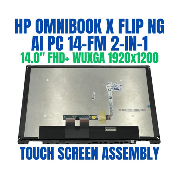 1 of 6-image forHP OmniBook X Flip NG AI 14-fm0000nia BU6U9EA 14.0" FHD+ WUXGA 1920x1200 2-in-1 Touch Screen Assembly