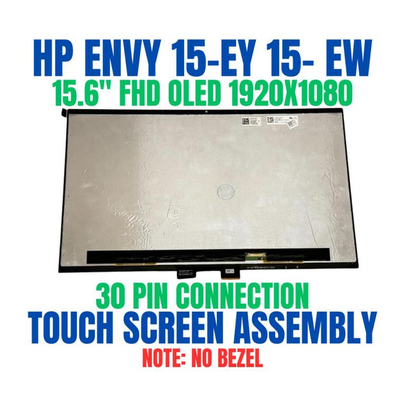 1 of 8-image forHP Envy X360 2-IN-1 6P6Z4UAR 15.6" Full HD 1920x1080 30 Pin IPS 4K OLED AMOLED Touch Screen Assembly No Bezel