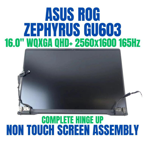 1 of 6-image forASUS ROG ZEPHYRUS G16 GU603ZW-XS91-CA 16" 2560x1600 Complete Non Touch Screen Assembly Hinge Up