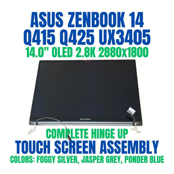 1 of 14-image forASUS ZENBOOK UX3405CA-U7512 2880x1800 14.0" Complete Hinge Up Touch Screen Assembly