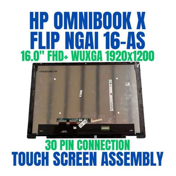 1 of 6-image forAK4J3AV OMNIBOOK 7 16T-AU000 X360 INTEL 16" 1920x1200 FHD+ WUXGA Touch Screen Assembly