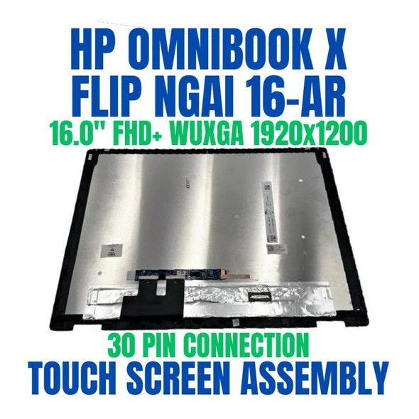 1 of 9-image forBN5R0EA HP OmniBook X FlipNGAI 16-ar0252ng 16" 1920x1200 Touch Screen Assembly