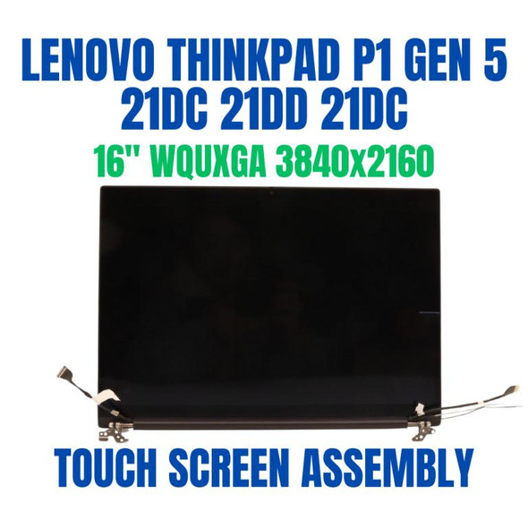 1 of 10-image forLenovo ThinkPad P1 Gen 5 21DC005VPG 16" WQUXGA 3840x2160 Touch Screen Assembly