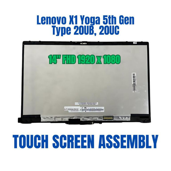 1 of 11-image forLenovo ThinkPad X1 Yoga Gen 5 20UB004BCX 14.0" Full HD 1920x1080 Touch Screen Assembly