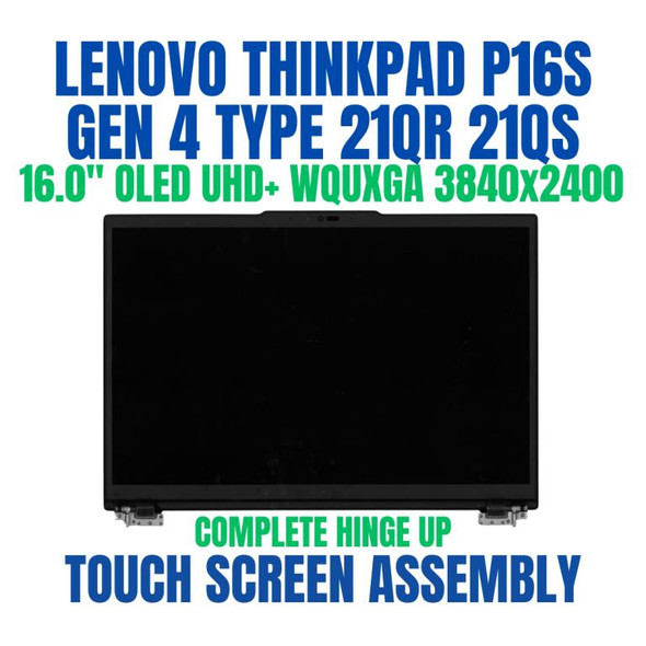 1 of 6-image forLenovo ThinkPad P16s Gen 4 21QR0039GX 16" UHD+ WQUXGA 3840x2400 4K OLED Touch Screen Assembly