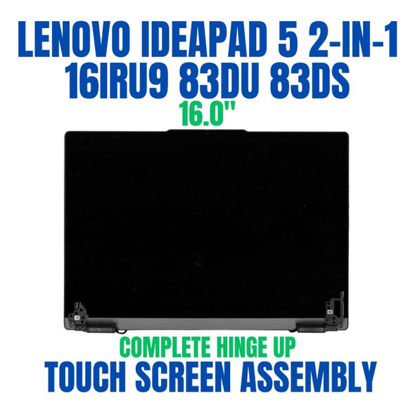 1 of 7-image forLenovo Ideapad 5 2-in-1 16AHP9 83DS004ESC 16" WUXGA-2K 30 Pin Complete Hinge Up Touch Screen Assembly