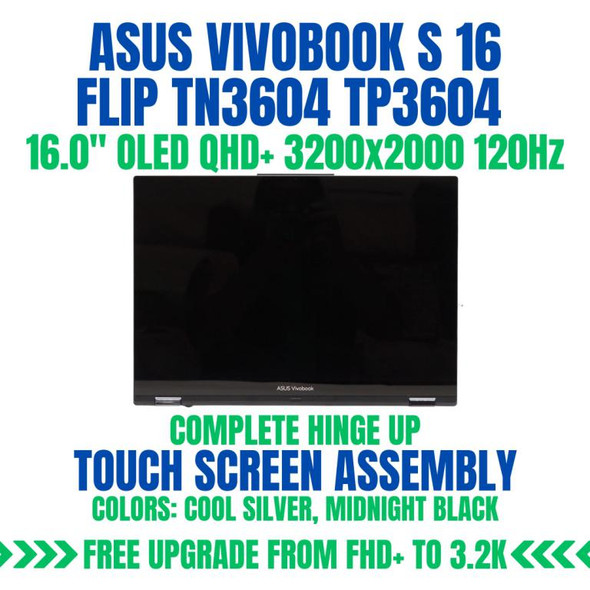 1 of 9-image forASUS Vivobook S 16 Flip TP3604VA-X 16" LCD Screen Touch Replacement Assembly