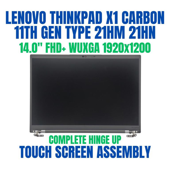 1 of 8-image forLenovo ThinkPad X1 Carbon Gen 21HM003YML 14.0" FHD+ WUXGA 1920x1200 40 Pin In-Cell On-Cell Complete Hinge Up Touch Screen Assembly