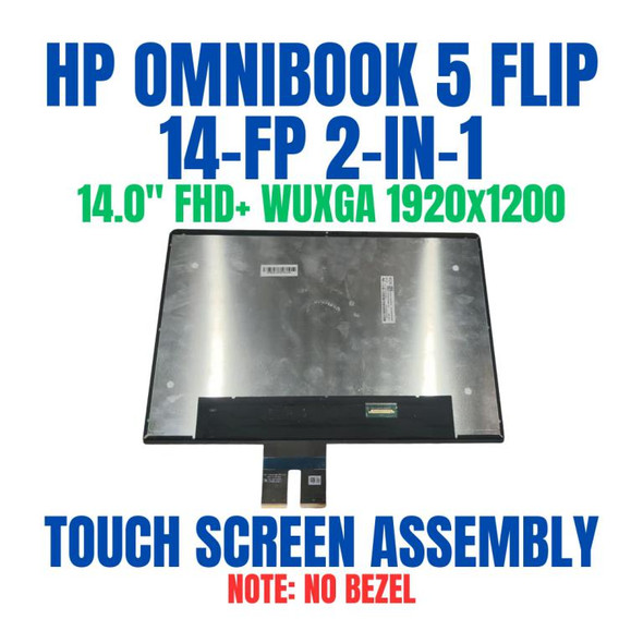 1 of 5-image forHP OmniBook 5 Flip 14-fp0851nd BN5C1EA 14.0" FHD+ WUXGA 1920x1200 2-in-1 Touch Screen Assembly