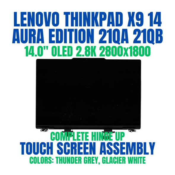 1 of 15-image forLenovo ThinkPad X9-14 Gen 1 Aura Edition 21QA004CGP 14.0" 2880x1800 2.8K OLED Complete Hinge Up Touch Screen Assembly