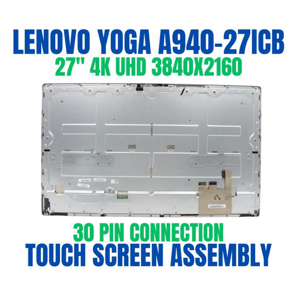 1 of 7-image forLenovo Yoga A940-27ICB F0E5004VID 27" UHD 3840x2160 30 Pin 4K Touch Screen Assembly