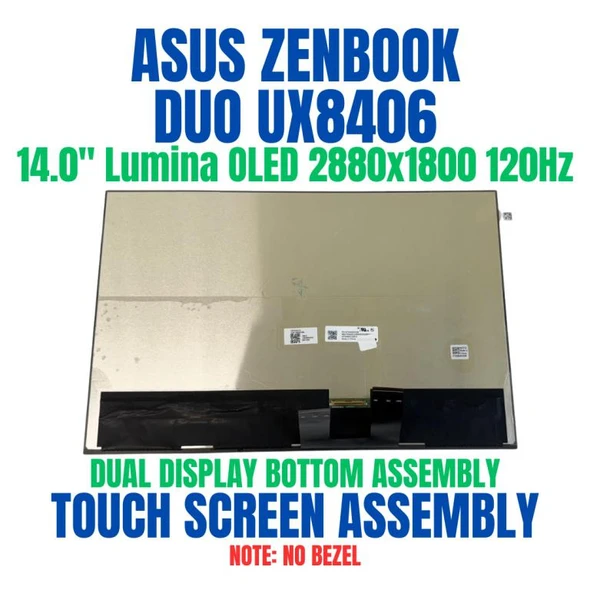 1 of 10-image forLCD Assembly ASUS Zenbook Duo UX8406MA-DS76T LCD Additional Screen Pad