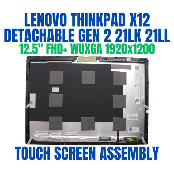 1 of 8-image forLenovo ThinkPad X12 Detachable Gen 2 21LK001NGE 12.3" FHD+ WUXGA Touch Screen Assembly