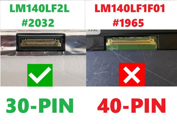 2 of 8-image for14.0" FHD Lcd Led Screen Lm133lf4l 1920x1080 Edp Dp/n 0vp088 IPS