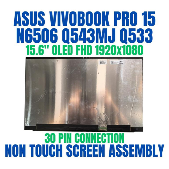 1 of 5-image forASUS VIVOBOOK PRO 15 Q533MJ 15.6" 1920x1080 30 Pin Non Touch Screen Assembly AMOLED Non QLED Super Thin