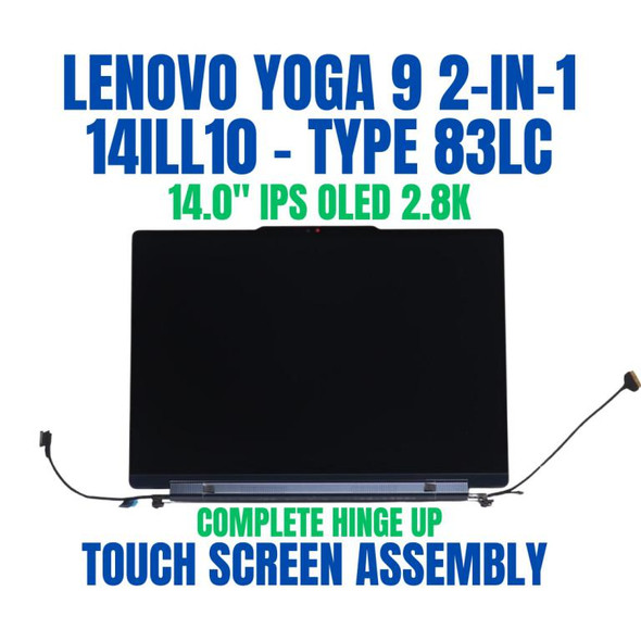 1 of 8-image forLenovo Yoga 9 2-in-1 14ILL10 83LC0057ML 14.0" 2.8K Anti-Smudge IPS Touch Screen Assembly