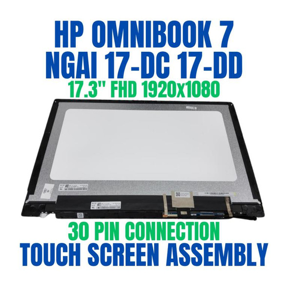 1 of 6-image forBG3H4EA HP OmniBook 7 NGAI 17-dc0005na 17.3" FHD Touch Screen Assembly