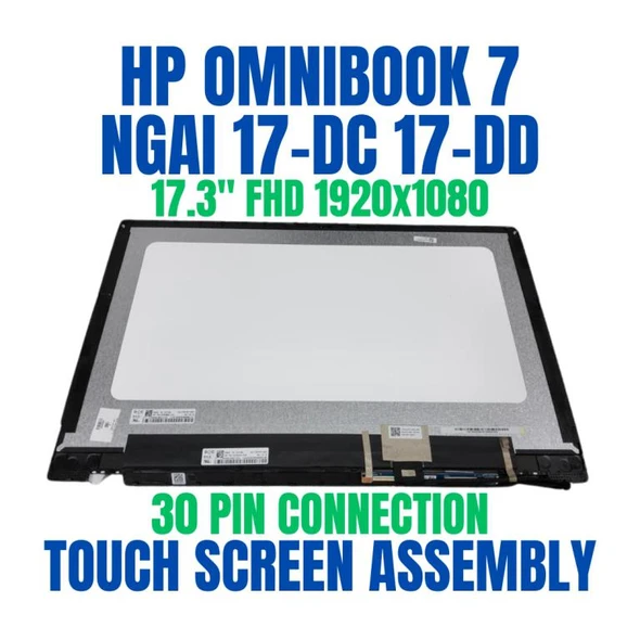 1 of 6-image forB9RH8AV OMNIBOOK X 17T-DD000 CS 17.3" FHD Touch Screen Assembly